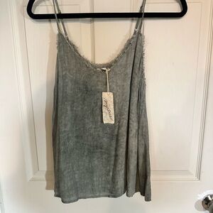 Mystic Green Relaxed Camisole Tank Top